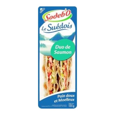 Sandwich Suédois Duo de saumon